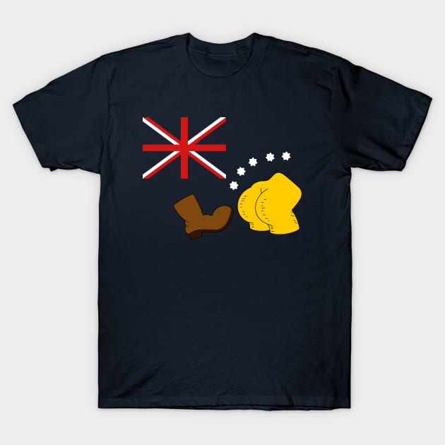 Australian Boot Flag [Roufxis - TP] T-Shirt by Roufxis